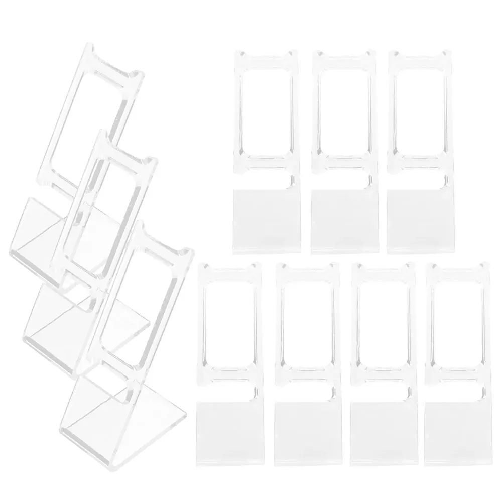 

50Pcs Transparent Watch Display Stand Plastic Holder L-Shaped Jewelry Rack Organizer for Store Home Display Watch Holder