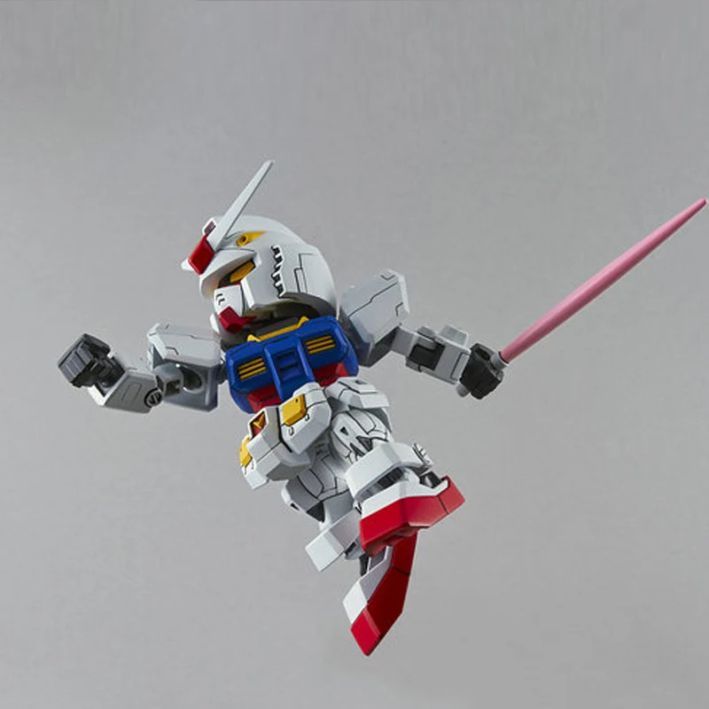 バンダイ-子供向けの組み立て済みモデル,オリジナルのgundam,sd gundam,ex sdex 001, RX-78-2アクションフィギュア,収集可能な装飾品,ギフト,57597