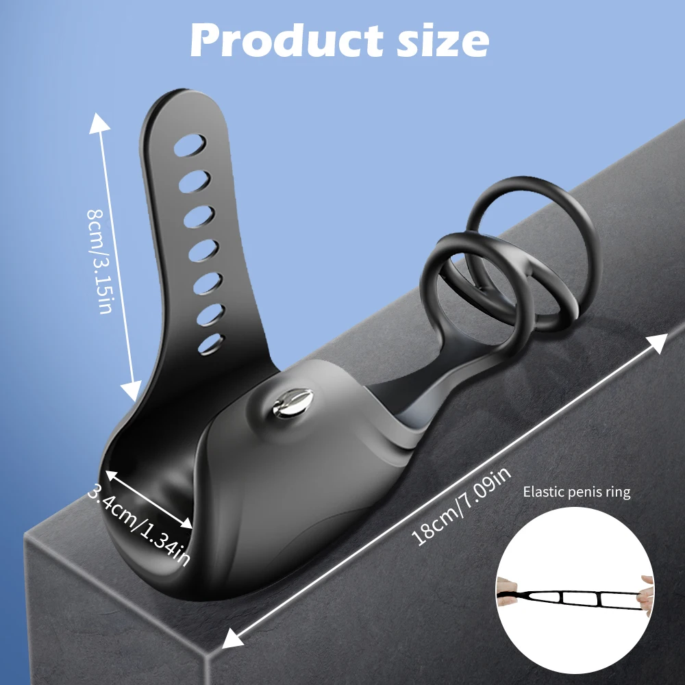 Vibrator for Men Glans Massager Delay Trainer Penis Ring Stimulate Male Masturbators Open-Ended Sex Toys for Men Adult Goods