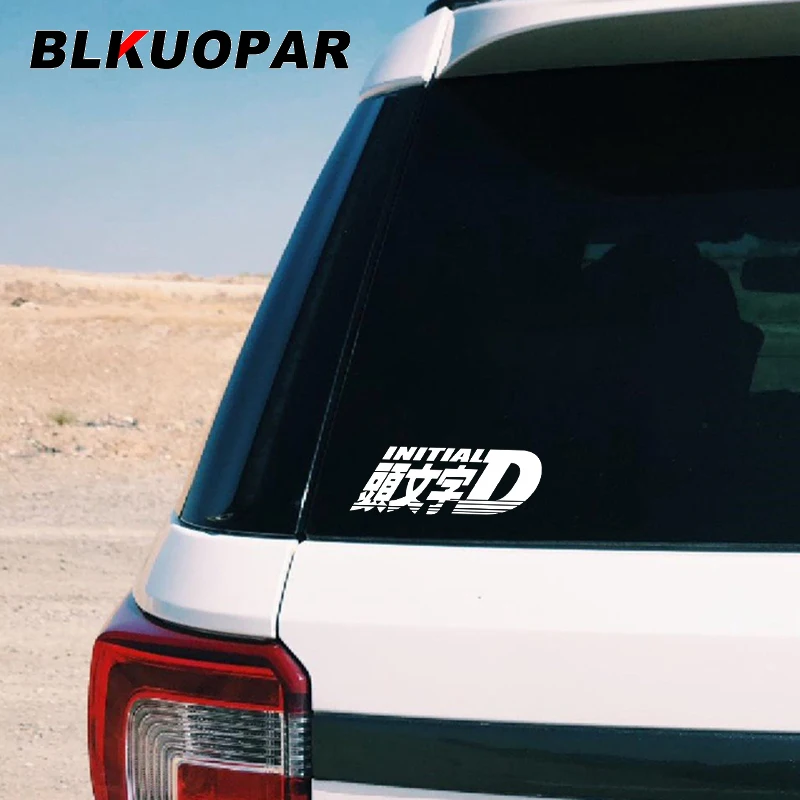 BLKUOPAR Initial D Japanese Anime Character Car Stickers Waterproof Sunscreen Decal Windows Trunk Helmet Motorcycle Decoration