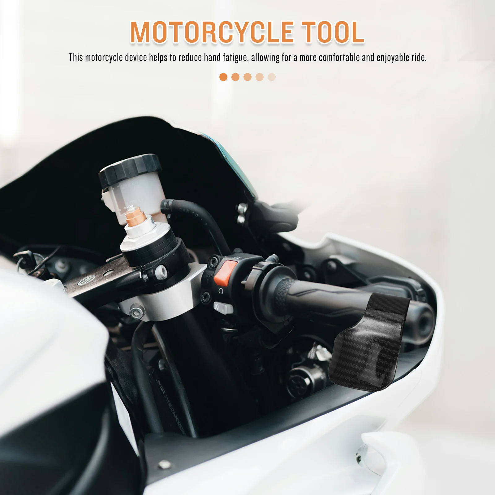 2 個オートバイクルーズコントロールデバイススロットルロックハンドルバーライドコンフォートエンハンサーオートバイアクセサリーグリップ