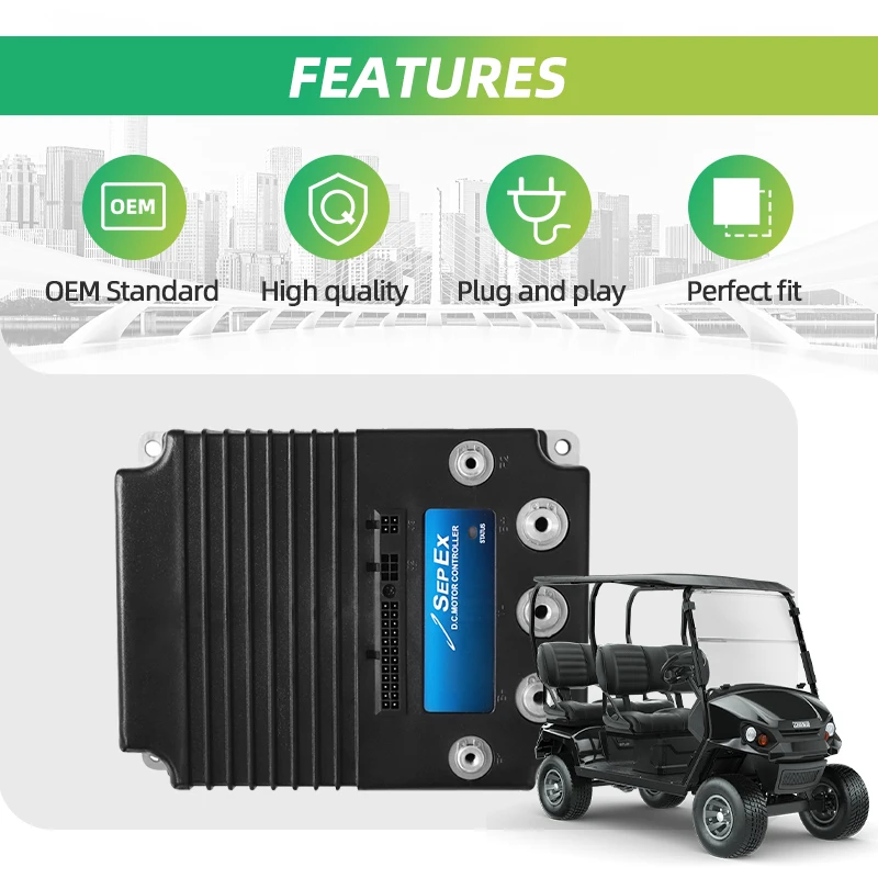 48 فولت 400A تيار مستمر Sepex وحدة تحكم المحرك ل كورتيس Ezgo نادي سيارة عربة جولف 1268-5403