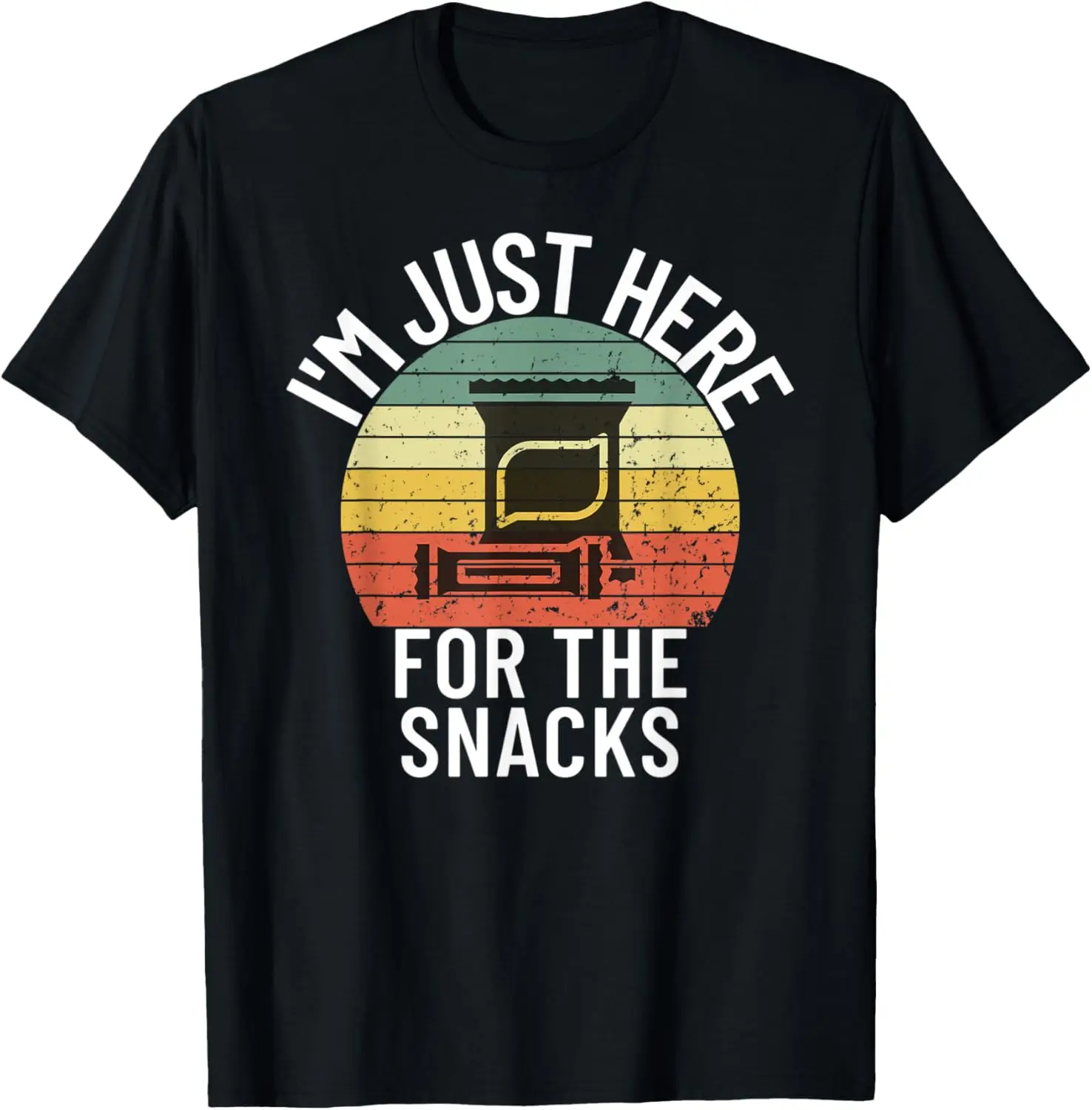 Camiseta con estampado divertido de fútbol americano I'M Only Here for the Snacks