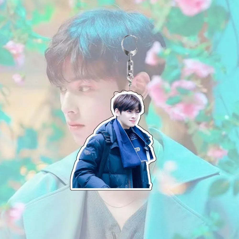 Cha EunWoo Acrylic Keychain Pendant Fan Support Gift