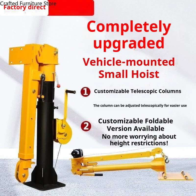 Newly Designed Crane Thickened Rotating Folding Telescopic Crane Model Durable Stable Commercial Machinery Guindaste ZY60DJ