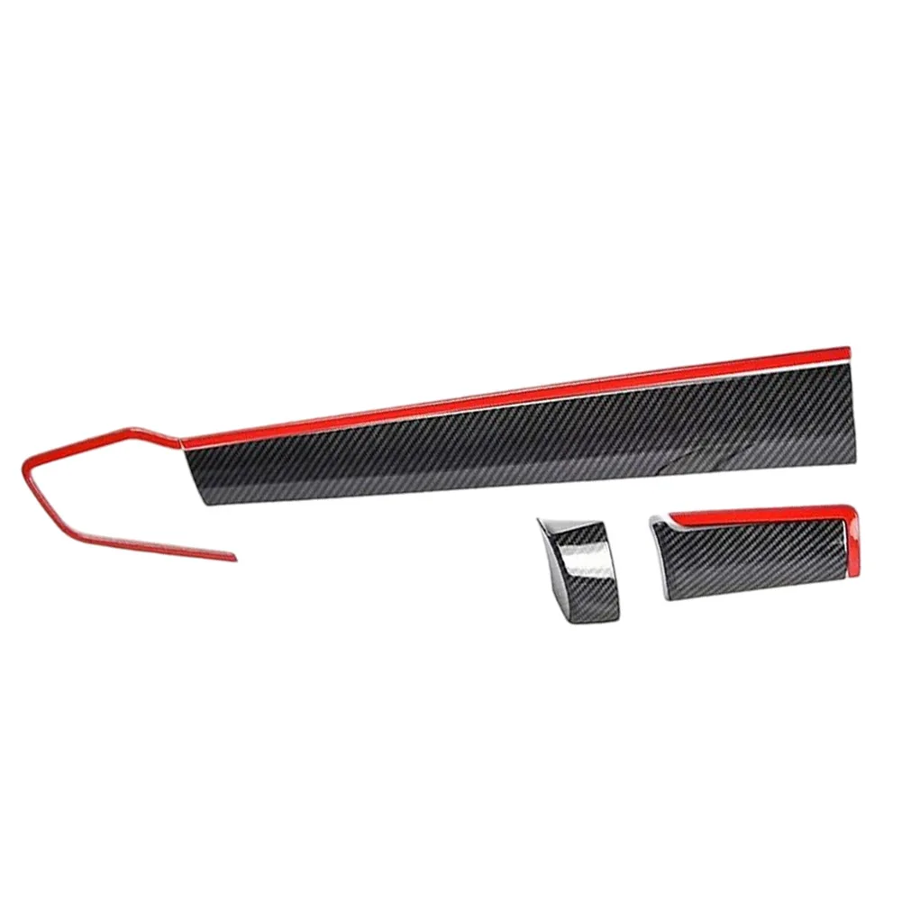 Carbon Fiber Styled ABS Dashboard Trim for 2016-2021 For Honda For Civic Tenth Generation Sedan Interior Enhancement