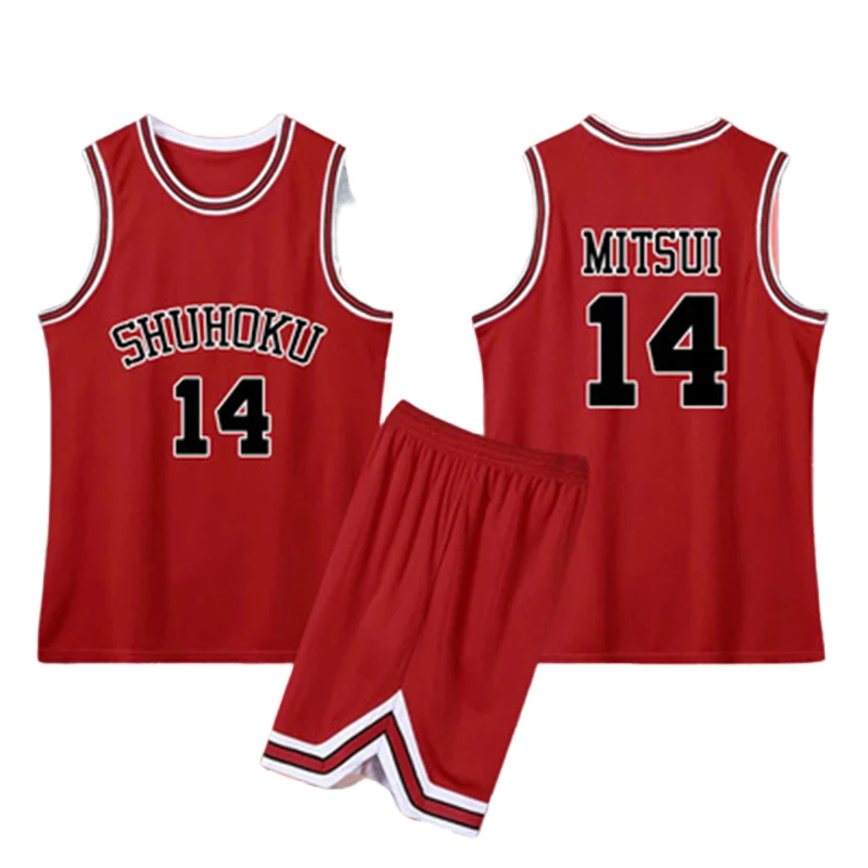 Kaede Rukawa Cosplay Anime Slam Dunk Sakuragi Hanamichi Cosplay Slam Dunk Jersey Shohoku School Basketbal Team Jersey Kostuum