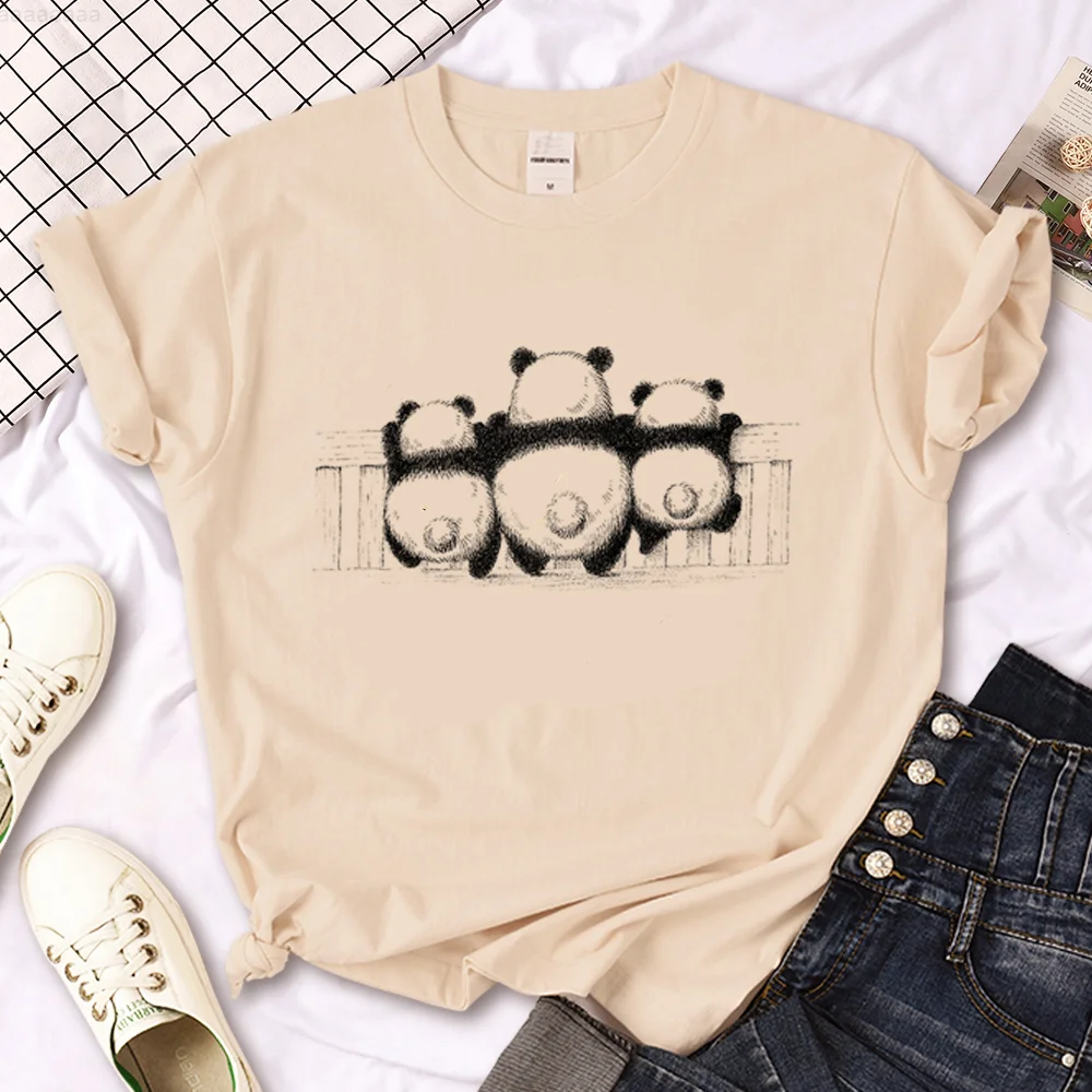 

Panda tshirt women streetwear top female 2000s clothing