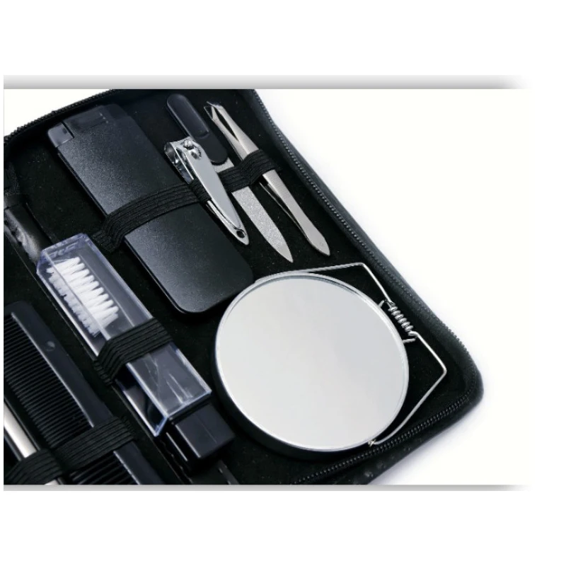 Profissional Manicure Set para Homens Grandes, Grooming Kit, Nail Clipper, Pinça, Espelho Nail File, Navalha, Scissor, Boy Gift, Viagem