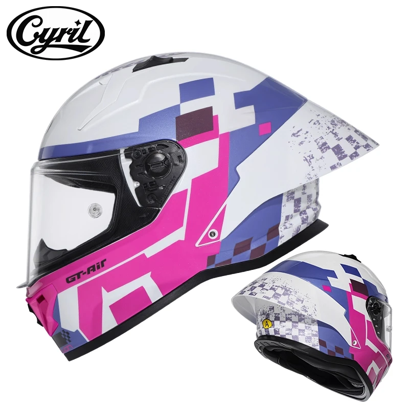 CYRIL Motorcycle Helmet R1 PRO Large Tail Upgraded Four-season Universal Men's and Women's Cycling Helmet casco moto talla s