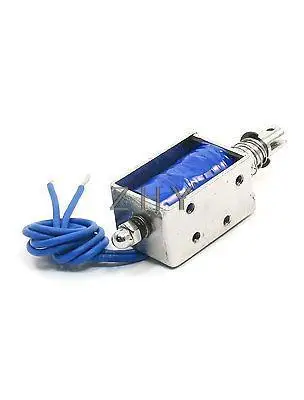 1PC JF-0630B 14x19x30 14*19*30 DC 6V DC 12V DC 24V 300mA Suction 6N Stroke 10mm Push Pull Type Open Frame Solenoid Electromagnet