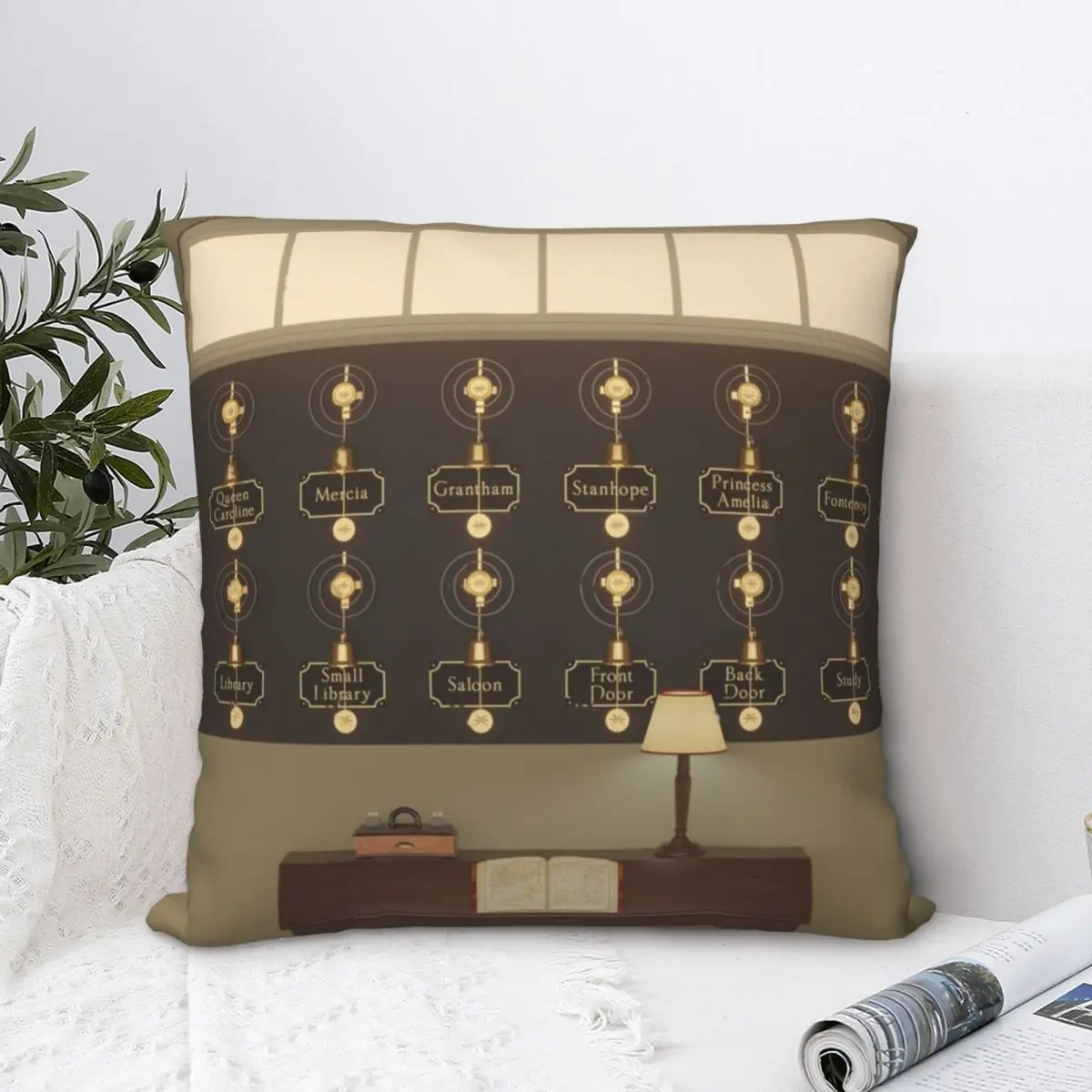 The Bells Of Downton Square Pillowcase Polyester Pillow Cover Velvet Cushion Decor Comfort Throw Pillow for home sofa