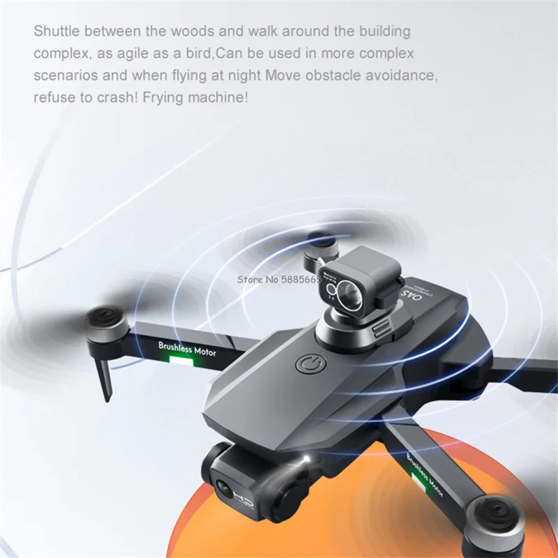 GPS Smart Positioning WIFI FPV RC Drone 4K Camera Brushless 360° Obstacle Avoidance Auto Return Remote Control Quadcopter Model