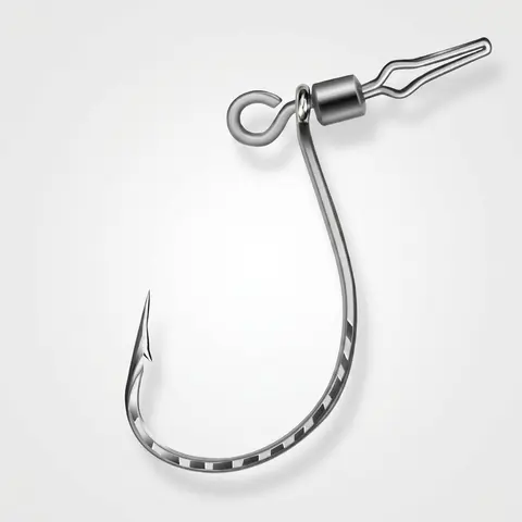 20pcs Drop Shot Hooks Heavy Duty Alloy Steel Fishing Hooks For Bass River Lake Offshore Saltwater Freshwater Soft Bait Lure Hook
