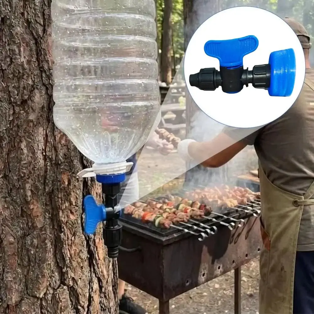 38mm Bottle Mouth Fit Water Bottle Tap Adapter Flow Adjustable Leakproof Sealed Camping Water Control Valve Butterfly Handle