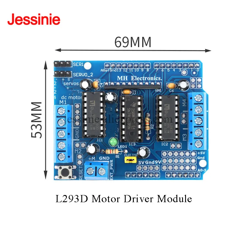 L293D Motor Driver Shield dual Module for arduino Motor Driver Shield Control expansion Board Mini L293D