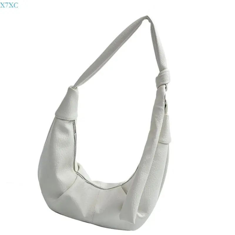 X7XC Womens Bag Large Capacity Shoulder Bag Dumplings Bag PU Leather Crossbody Bag