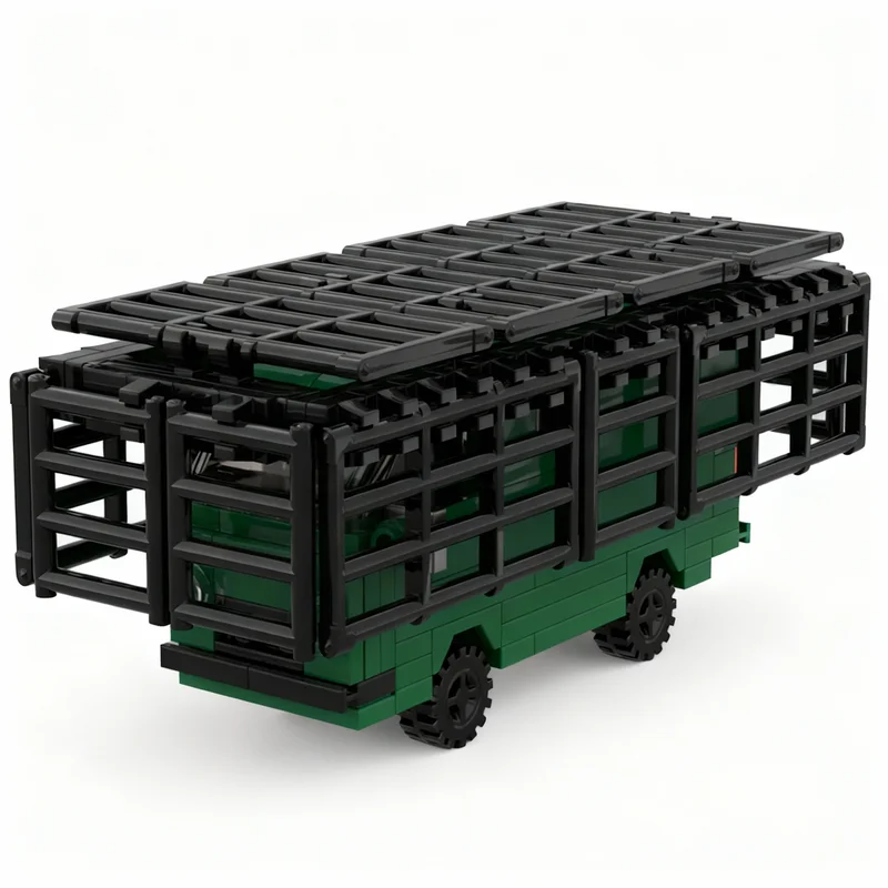 198-teiliger MOC Drohnen-Käfig UAZ Fahrzeugmodell Bausteine Konstruktionsspielzeug Weihnachtsgeschenke DIY Kreative Idee Bildung Geburtstagsgeschenk