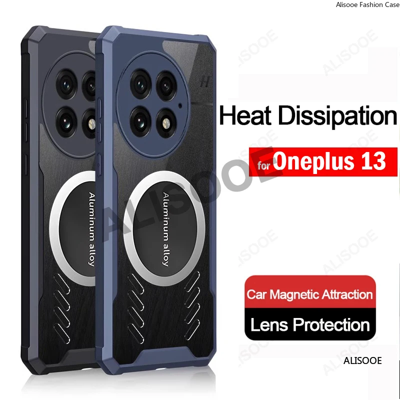 Klare Hülle für Oneplus 13 13R 13T 12 11 Hülle Transparente Wärmeableitungsschutzhülle für Oneplus 13 12 11 10T 10 Pro Funda