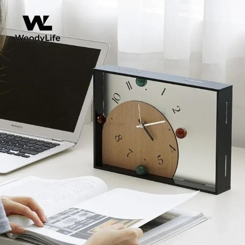 Home Creative Clock Ornament Living Room Entrance Placement Desktop Seat Clock Ornament