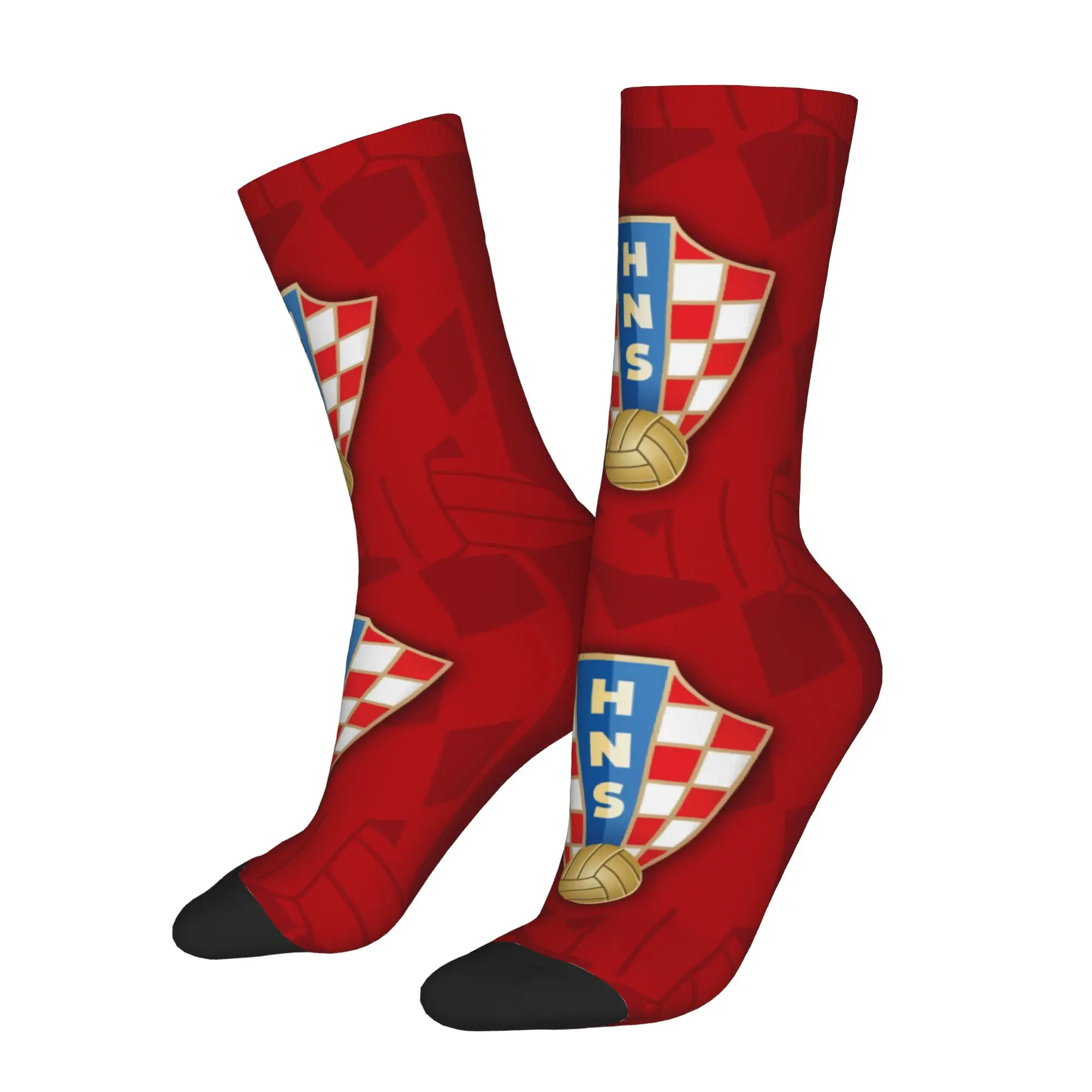 Hip Hop Retro Croatia Crazy Men's compression Socks Unisex  Harajuku Seamless Printed Funny Sock Match Day Essentials