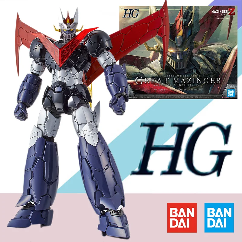 

Женская оригинальная BANDAI HG 1/144, набор моделей GREAT MAZINGER Z INFINITY, фигурка в сборе, коллекционная игрушка, подарок для детей