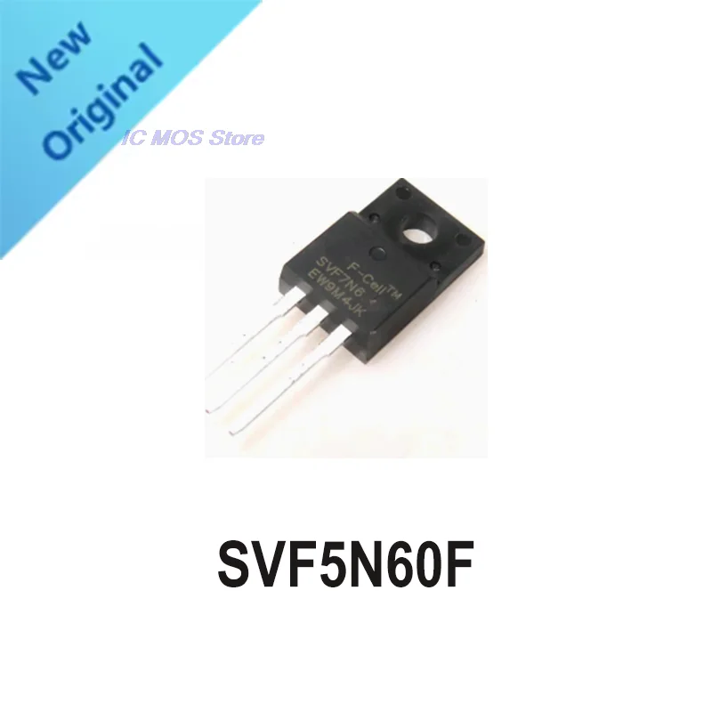 

5-10pcs SVF5N60F new TO-220F 600V 5A New field effect charger triode MOS field effect tube into three feet 5N60F