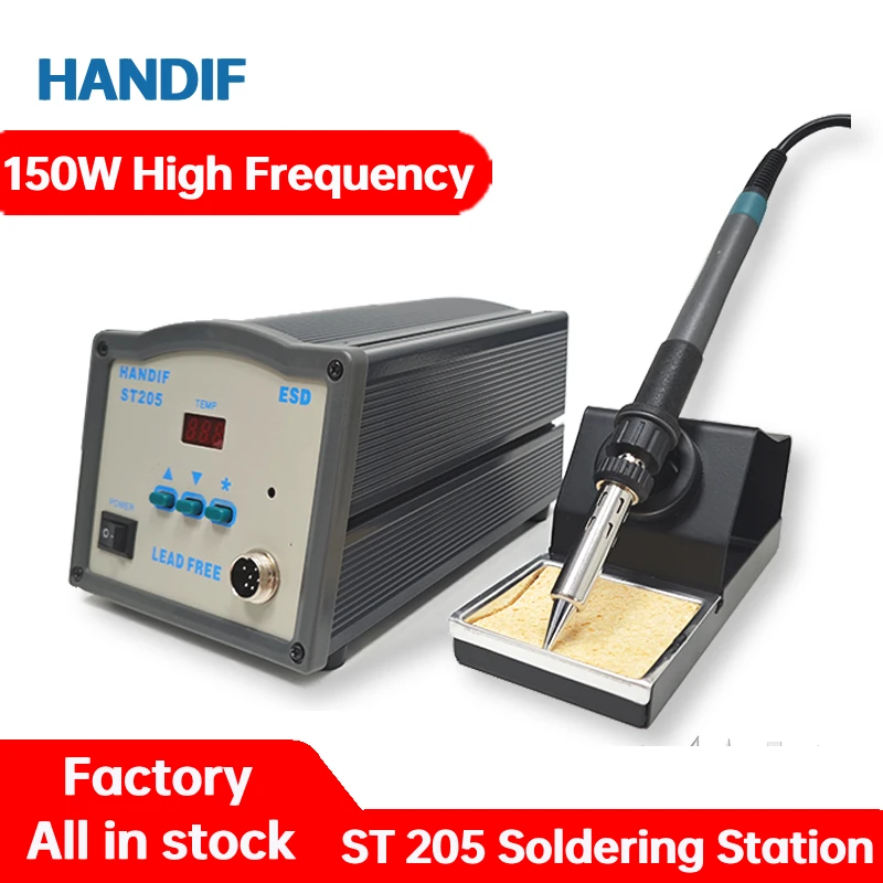 

Handif ST205 Soldering Station 150W Electric Welding Tools Intelligent High Frequency Factory Repair Constant Temperature BGA IC