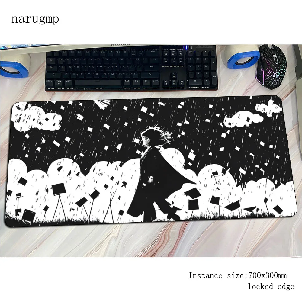 

Black & White Mouse Pad Indie Pop Computer Mat 700x400x4mm Gaming Mousepad Large Cartoon Padmouse Keyboard Games Pc Gamer Desk