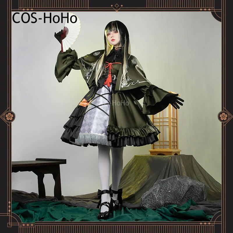 

COS-HoHo Vtuber Hololive Juufuutei Raden New Clothes Game Suit Elegant Dress Cosplay Costume Halloween Party Role Play Outfit