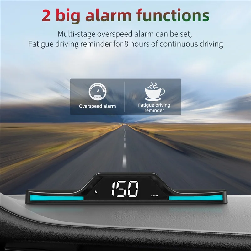 

G15 HUD Head-Up Display GPS Speeding Alarm Driving Speed Car Display Universal Replacement Parts-X59A