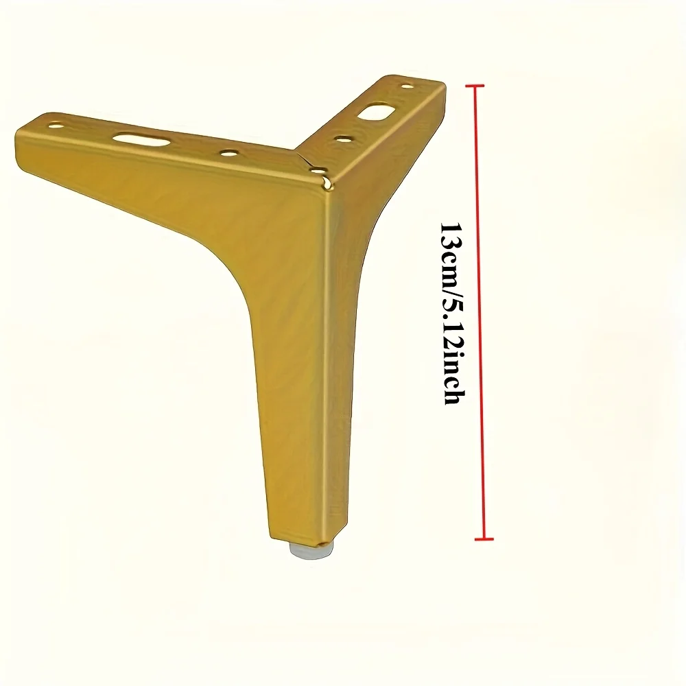 4pcs10/13cm Sofa Legs Golden Finish Table Durable Furniture Legs for Home  Commercial Use Sofa Legs for Sofa Bedroom Enhancement