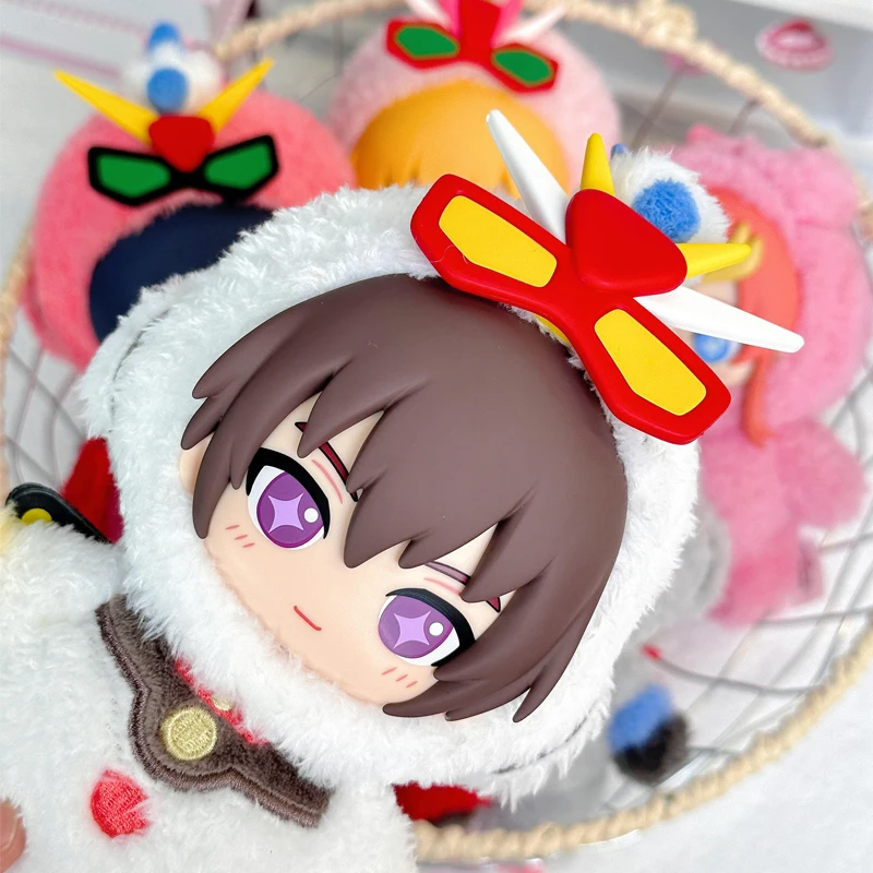 Bandai Gundam Seed Destiny Série SofuNui Peluche Boîte Mystère Figurines Anime Mignonnes Sac Surprise Jouet Poupée Tendance Pendentif Cadeaux