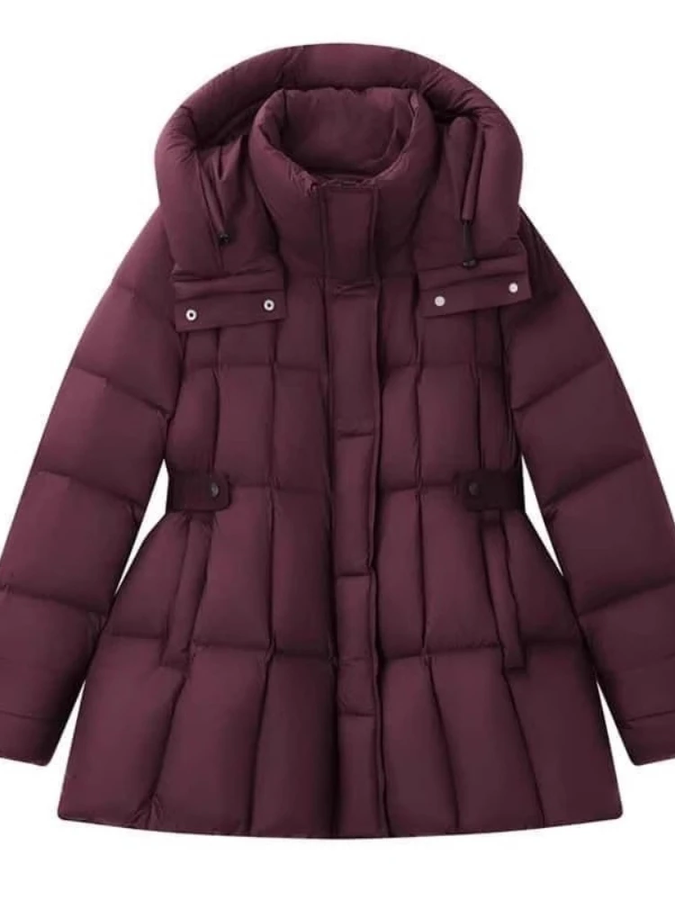 Winter 90% White Duck Down Jacket Women 2025 Fashion Female Thick Warm Fluffy Parkas Loose Oversized Puffer Coat Outwear