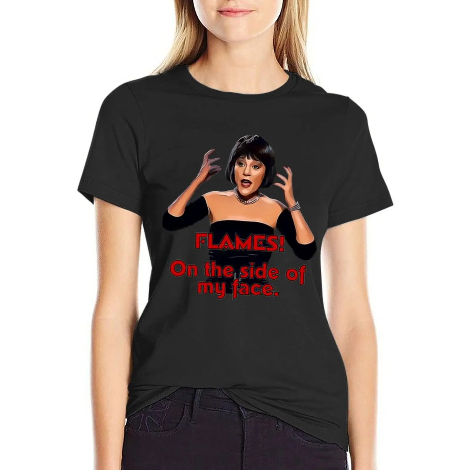 Flames! On the side of my face. Madeline Kahn - Mrs. White T-Shirt vintage sports fans workout shirts for Women