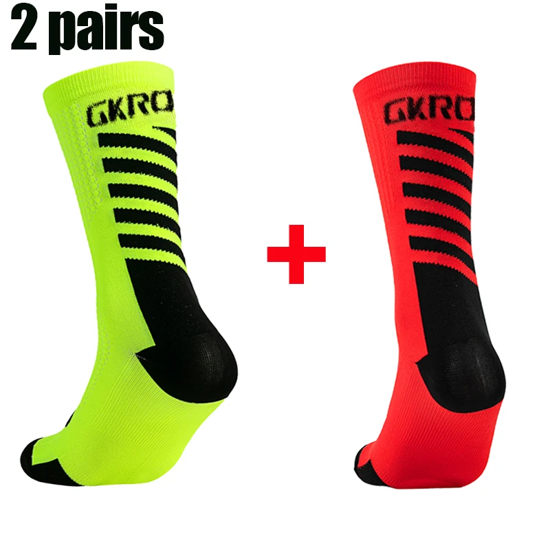 2pairs New Cycling Socks High Quality Compression Men Bike Outdoor Women Running Professional Sports Running