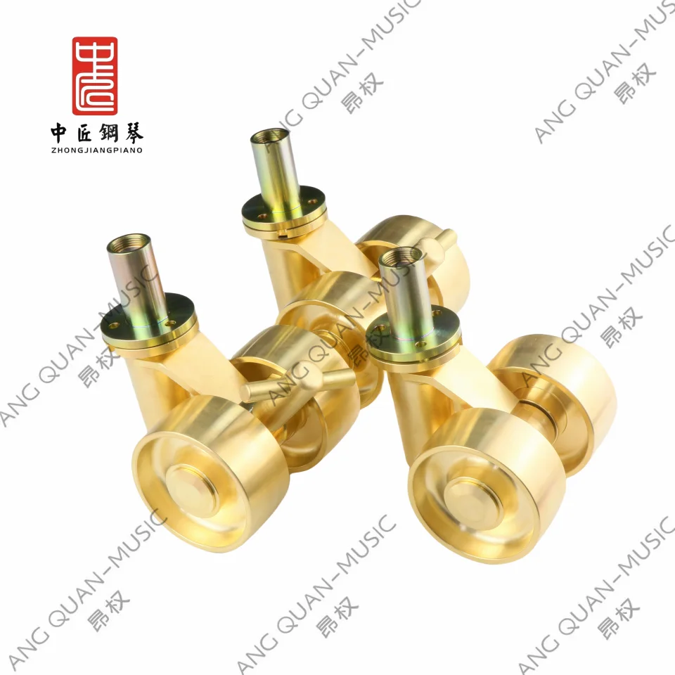 High quality Zhong jiang piano tuning tool accessories nine-ruler piano casters pure copper material