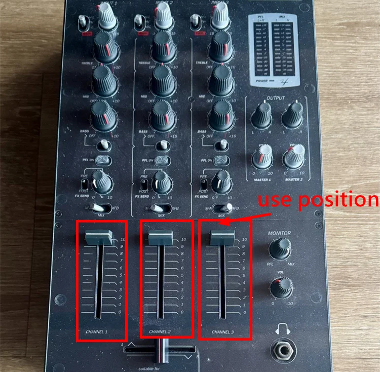 r*3様 ECLER EVO 4 ジャンク ECLER NUO 3 / 4 / 5 & EVO 4 / 5 - Replacement Stereo Channel fader