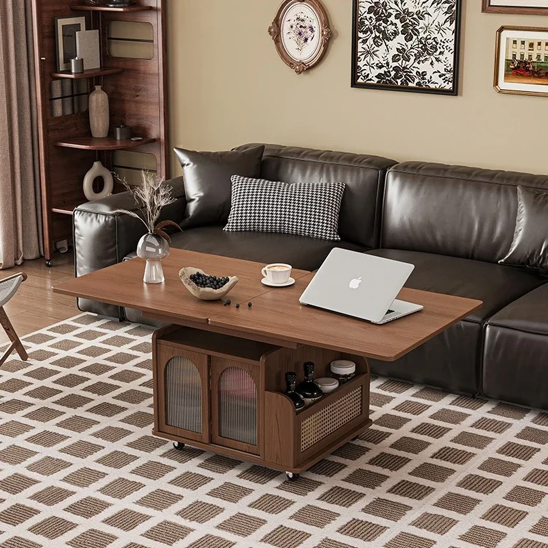 

Lifting coffee table cart tea folding dining tea living room sofa side
