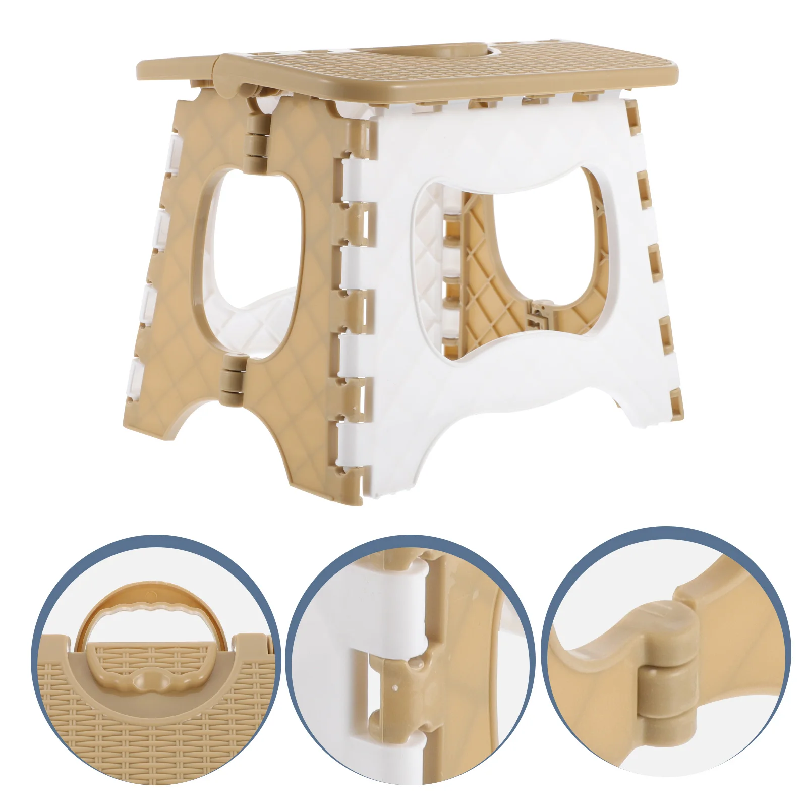 

Portable Folding Stool Stepping Stools Sitting Small Chair Outdoor Compact Seat Fishing Plastic