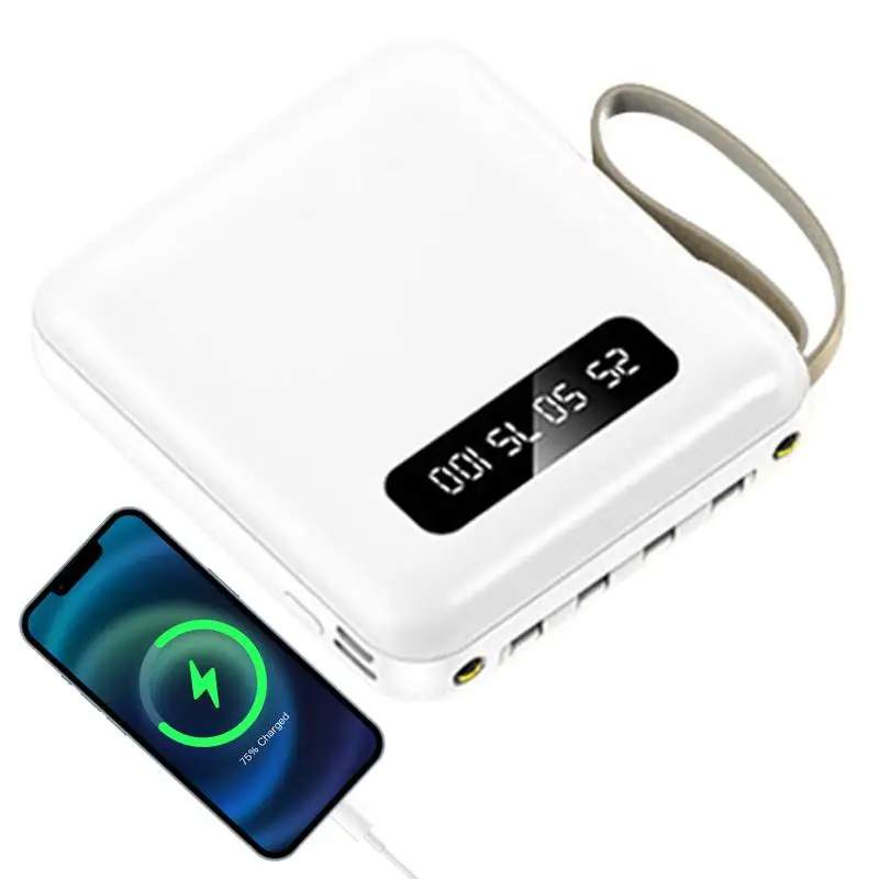 Portable Charger Bank 5000 MAh Charger Pack For Phone Ultra-light Fast Charging Digital Display Smart Phone Charger Bank