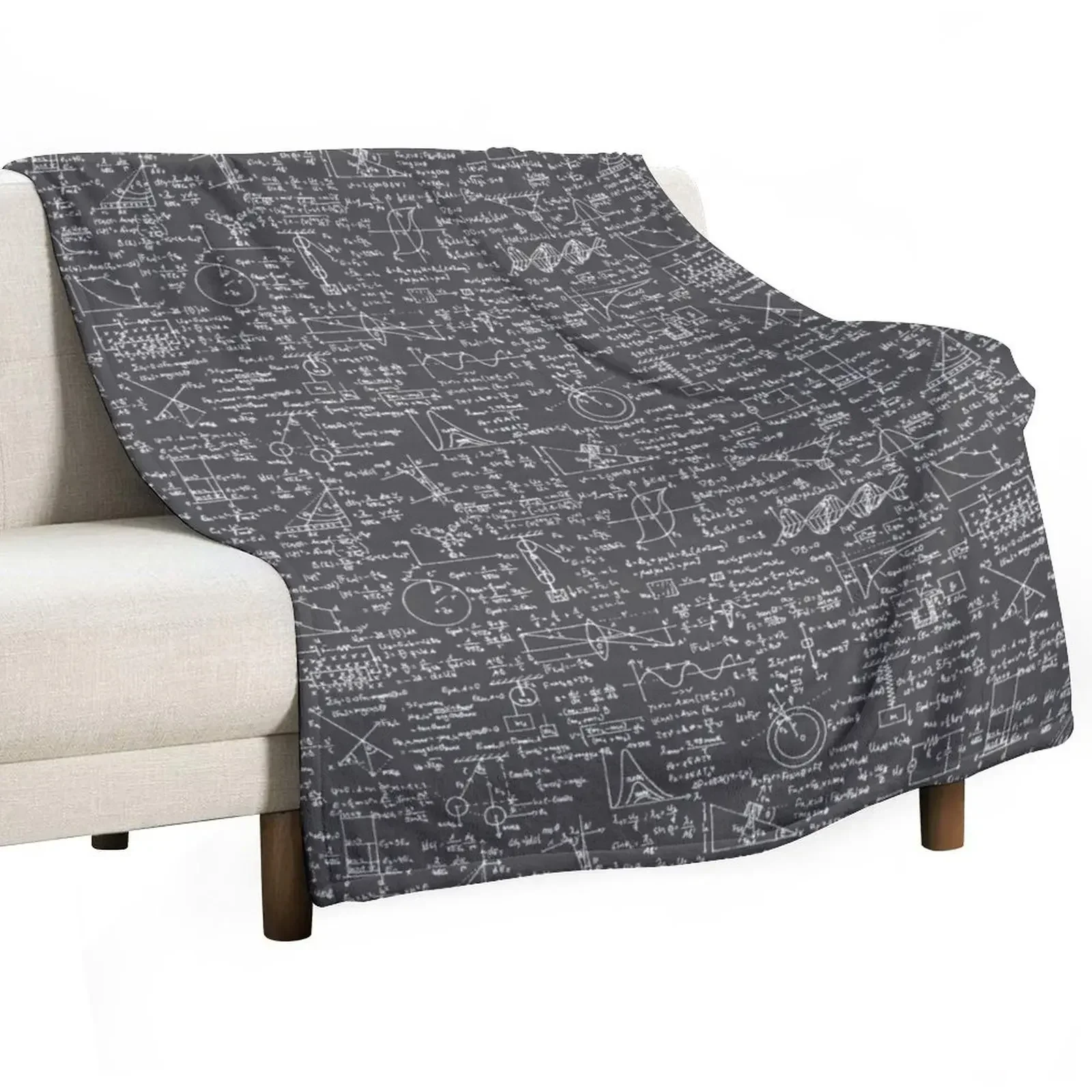 

Physics Equations // Charcoal Throw Blanket Decorative Throw Luxury St Flannel Blankets