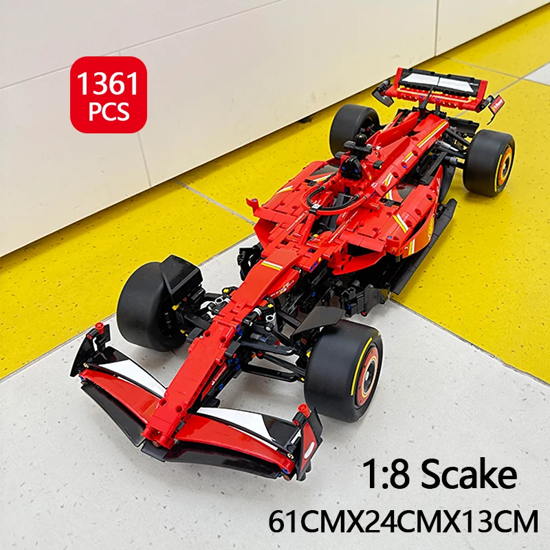 1361pcs-technical-1-8-red-sf-24-racing-car-building-blocks-set-moc-formula-race-car-model-assembly-toy-birthday-gift-for-boys