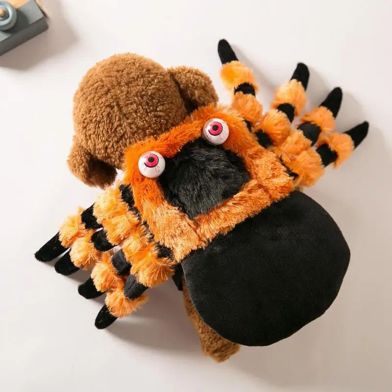 Pet Spider Costume Fun Cosplay Outfits Dress up  Pet Supplies for Halloween Dressing Spider Decor Spooky Halloween Parties