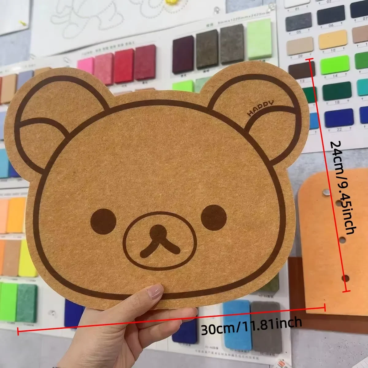 Cartoon Felt Board Home Decor Wall Decor Panel Felt Posters on The Wall Bear Wall Sticker Rilakkumas Children's Room Decorating