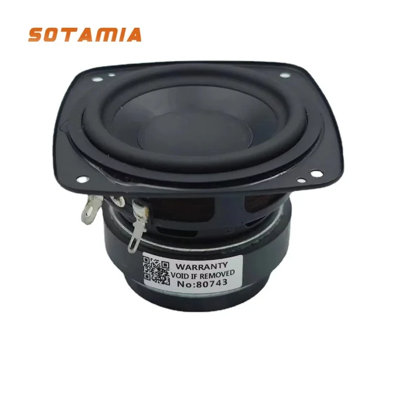 SOTAMIA 2Pcs 3 Inch Audio Full Range Sound Speaker 4 Ohm 30W Hifi Music Home Speaker Long Stroke Loudspeaker For JBL Xtreme 3