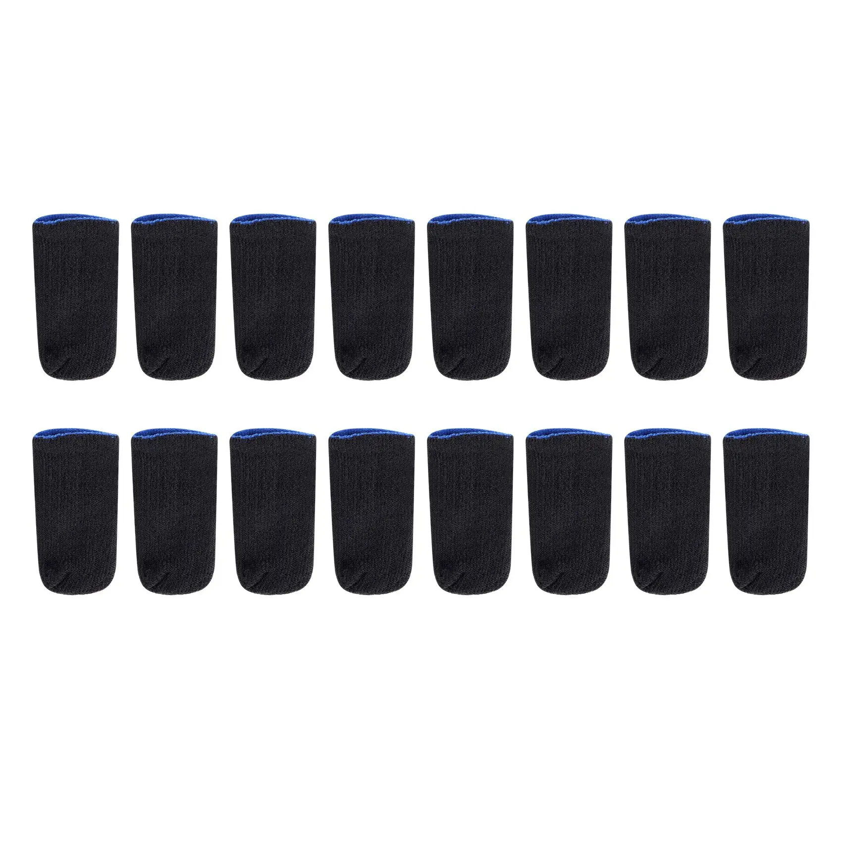 Finger Fiber Carbon Sleeves para PUBG Mobile Games, 16 Pcs, 18 Pin, Press Screen