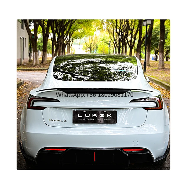 Dry Tail Wing for Tesla Model Y Model 3 Big Rear Spoiler Trunk Carbon Fiber Full Body Kit All in Stock