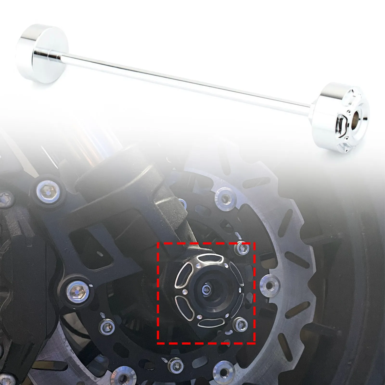 Aluminum Motorcycle Front Rear Axle Nut Cover Caps Black Chrome For Harley X350