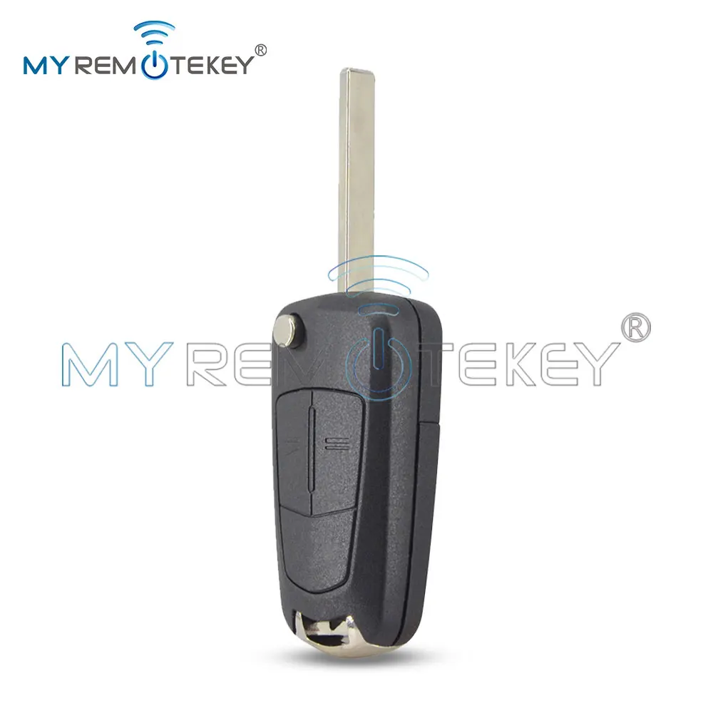 REMTEKEY حافظة مفتاح الوجه 2 زر HU100 لفوكسهول أوبل كورسا D أسترا H فيكترا C زافيرا 2005 2006 2007 2008 2009